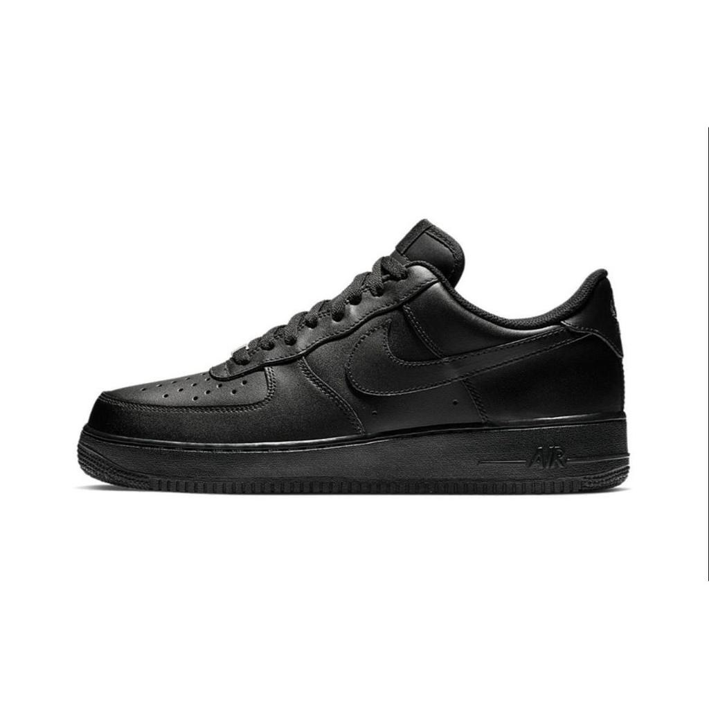 Nike Air Force 1 Coverage Low top Skateboard Shoes Men's Black White CW2288-001(Team147-)
