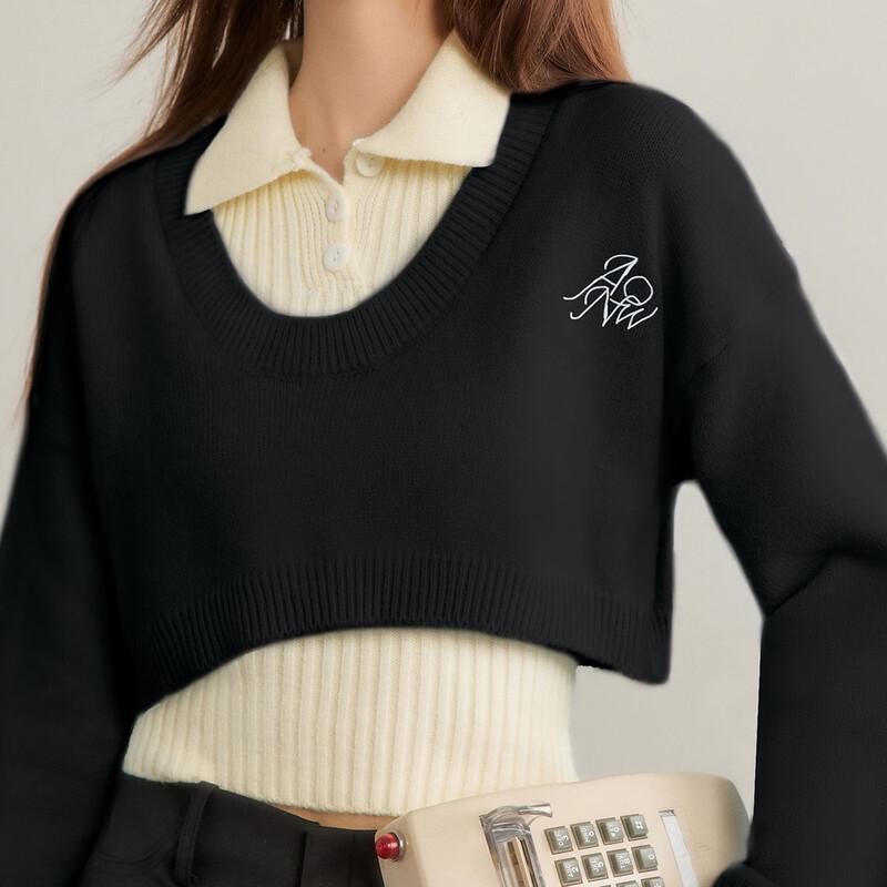 UNIFREE Women's Korean Style Knitted Sweater Set