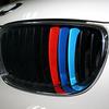 NEUER M-Farben-Autogrillaufkleber M-Streifenaufkleber Vinylabzeichenaufkleber