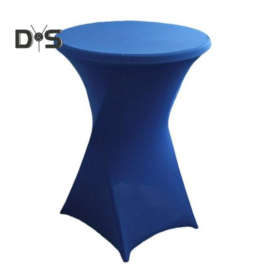 Capa para mesa de coquetel Design de cor sólida Alta elasticidade À prova de óleo Ajuste universal Instalação simples Toalha de mesa redonda alta