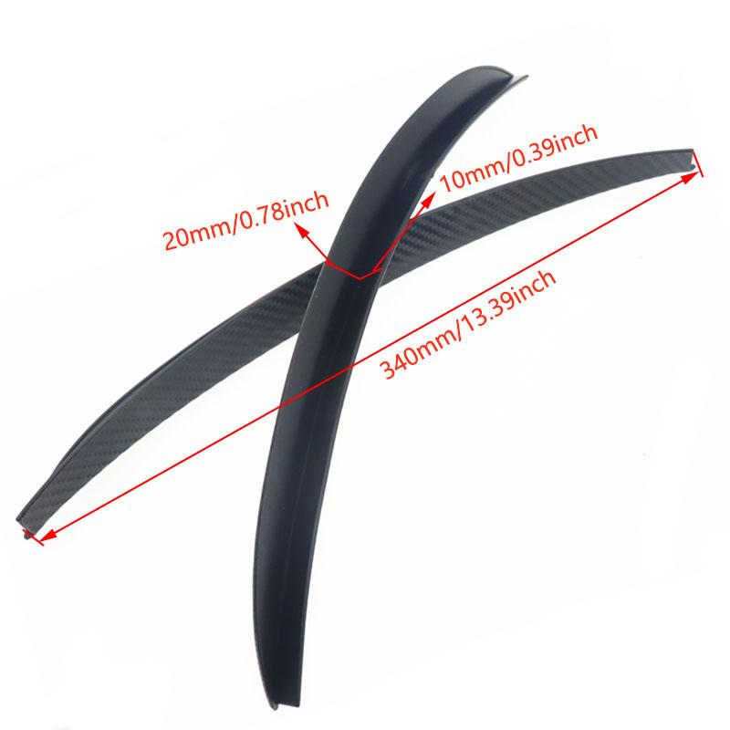 Mudguards Car Carbon Fiber Fender Flares Mud Flaps Arch Wheel Eyebrow Lips Strips Trim Splash Guards For Car Truck SUV Body Kit