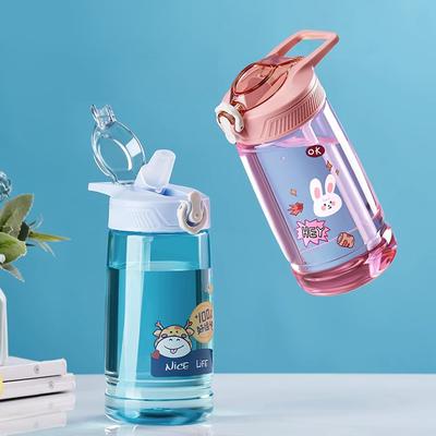 GIANXI Children Straw Cups Outdoor Travel Portable Water Cups With Lifting Ring Leakage-proof Water Bottle Drinkware