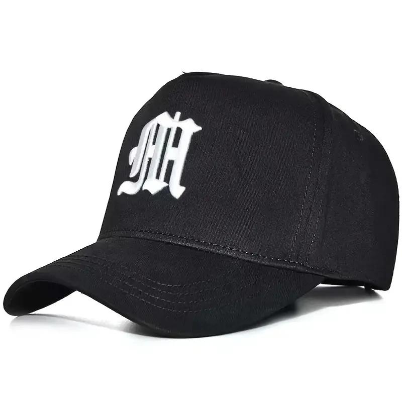 Mode Gothic Buchstabe M Stickerei Baseballkappen Frühling Und Herbst Outdoor Verstellbar Lässige Hüte Sonnenschutzhut Sportkappe black