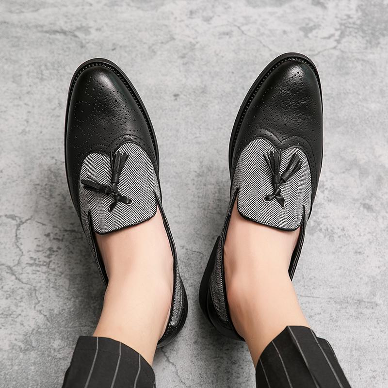 Pánské Business Oblečení Ležérní Módní Elegantní Formální Boty Nazouvací Večerní Šaty Mokasíny Párty Střapce Kožené Boty Svatební Boty