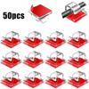 50PCS Transparent USB Cable Organizer Wire Holder Cable Menagment Desk Cable Holder Self-adhesive Wall Mounted Hook RXQ11
