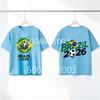 Brazil Flag Retro Style Graphic Children Shirt Kid Boys Girls Summer Cotton Short Sleeve Little Soccer Fan Casual Daily Wear