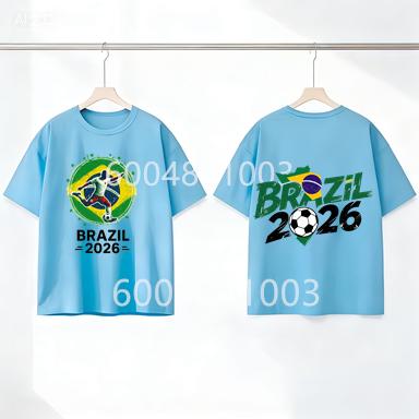 Brazil Flag Retro Style Graphic Children Shirt Kid Boys Girls Summer Cotton Short Sleeve Little Soccer Fan Casual Daily Wear