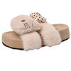 Fashion versatile retro cartoon kitten bag head slippers women's 2025 autumn and winter new home kt cat cotton mop