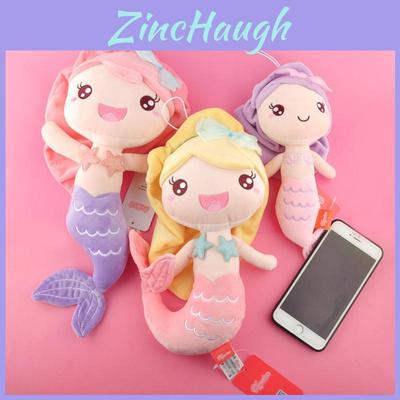 Soft And Cuddly Mermaid Princess Plush Toy With Long Hair For Girls