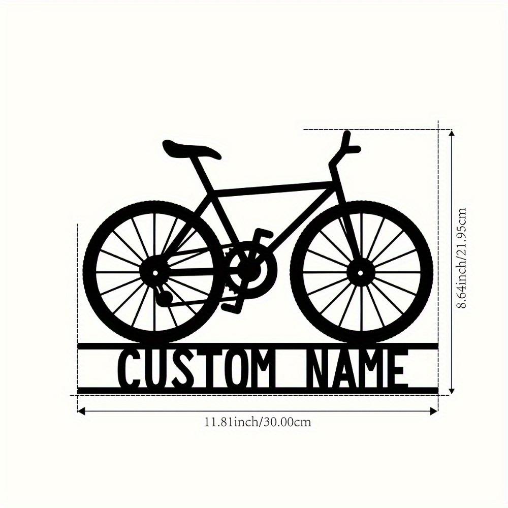 

Custom Metal Bicycle Wall Art Personalized Iron Plaque Family Name Home Decor Gift Cyclist TYDZ002978
