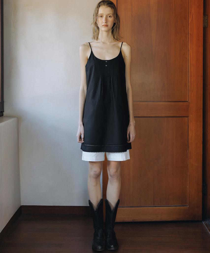 Annies Haily Pintuck Dress (Black)