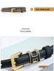 Women's Genuine Leather Thin Fashion Belt - Versatile Decorative Ins Style Waistband for Jeans