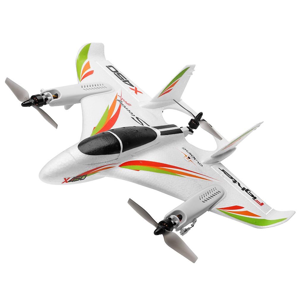 WLtoys XK X450 RC Flugzeug RC Segelflugzeug Starrflügelflugzeug mit 3 Modellen 2,4G 6CH 3D/6G RC