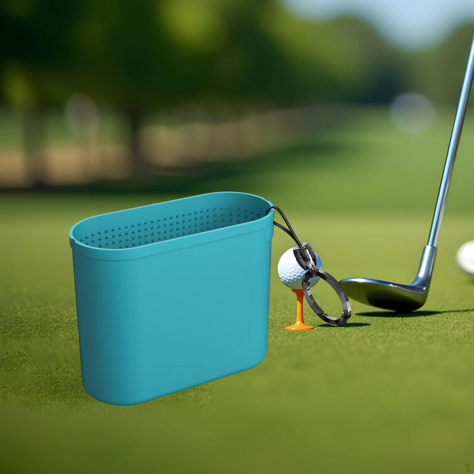 

Сумка для чистки клюшек и мячей для гольфа, карман для стирки, водонепроницаемая, портативная, подарочные аксессуары, компактный дизайн зелёный