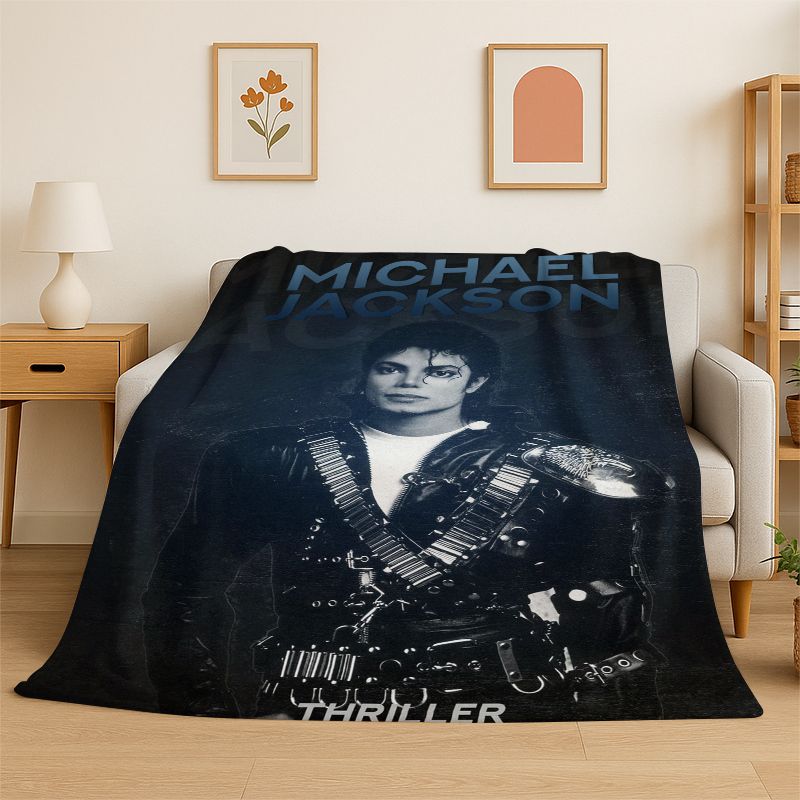 Re della Pop Star MJ Michael Jackson Coperta di Flanella Morbida Calda Coperta da Divano per Camera da Letto Soggiorno Letto Viaggio Campeggio Picnic