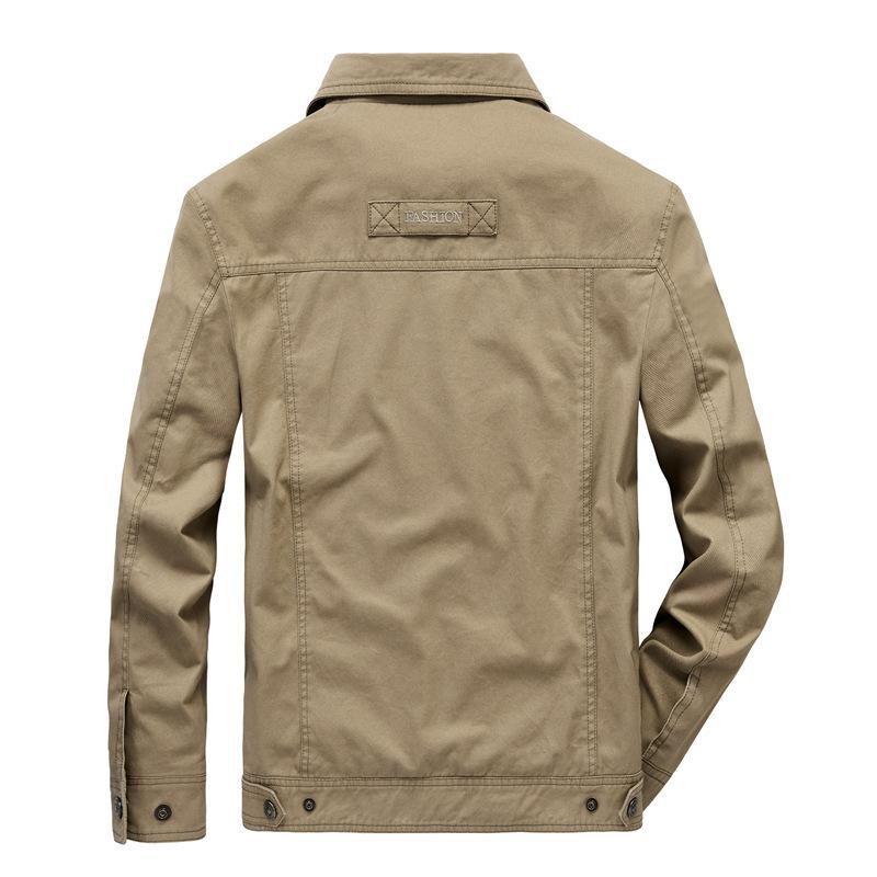 Chaqueta nueva de primavera y otoño para hombre, informal, holgada, de talla grande, para exteriores