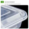 WS 5-Compartment Disposable Food Containers with Lids
