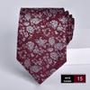 Wine Red Jacquard Tie for Men - Formal Business, Wedding, and Groom 8cm Executive Style