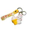 Anime Cartoon Bunny Key Chain Creative Cute Car Key Pendant Bag Doll Pendant Gift