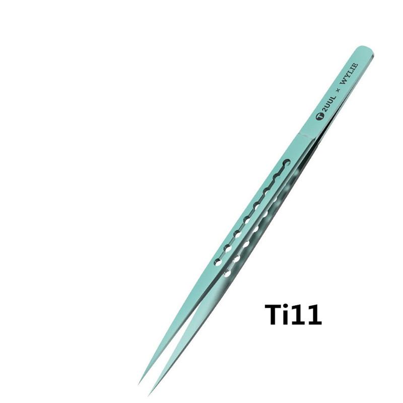 

2UUL × WYLIE Ti11 Ti12 Titanium Alloy Tweezers for Precise Phone Board Repair Ultralight Flying Wire Maintenance Forceps
