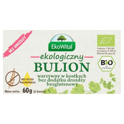 Ekowital Vegetable Stock/broth Cube 60 G