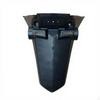 Electric Scooter Plastic Shell, Waterproof ABS, Night Riding Decorative Kit Dark Gray Front Fairing