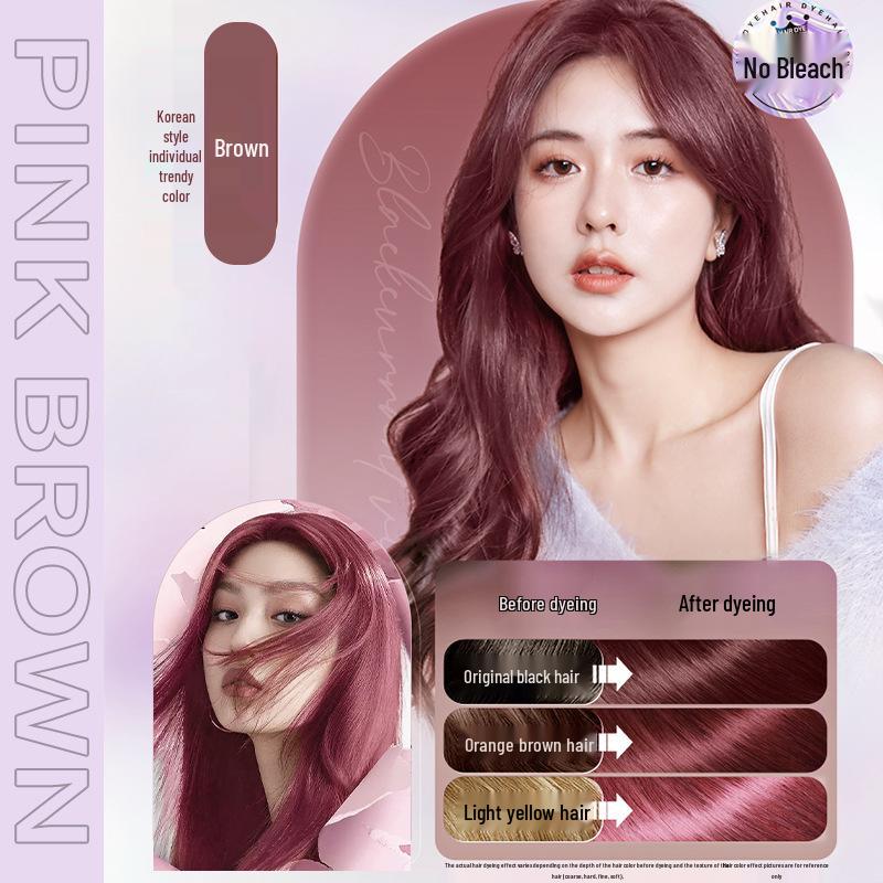 

2024 Растительная пенная краска для волос с эфирными маслами – Розово-коричневый