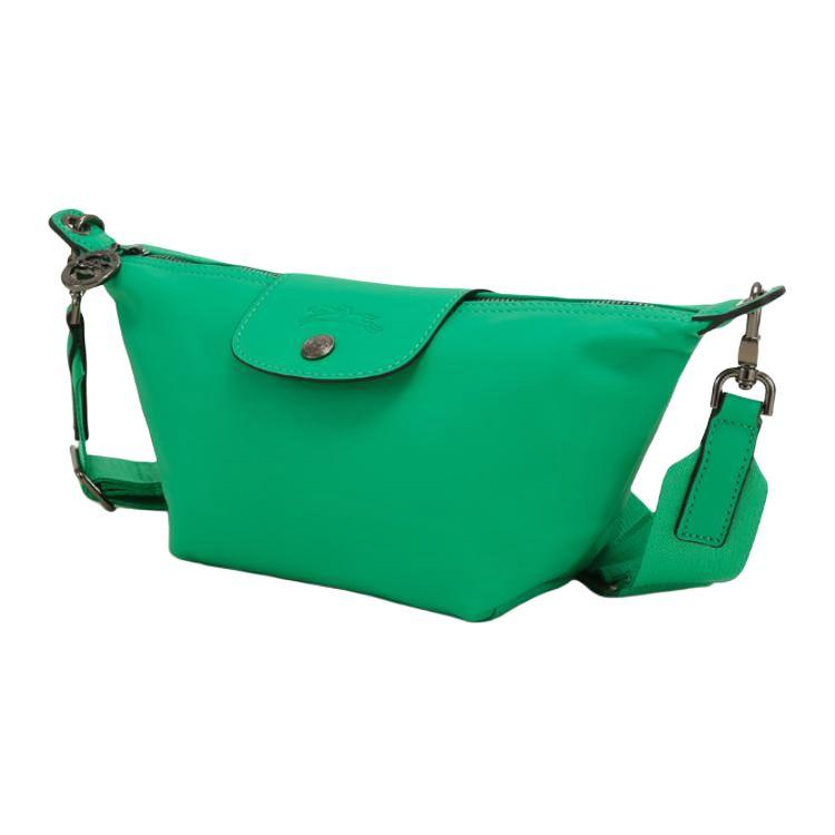 Longchamp Le Pliage Xtra Mini Dumpling Bag With Silver Hardware Zipper Closure Women Shoulder Bag Green 10212987249