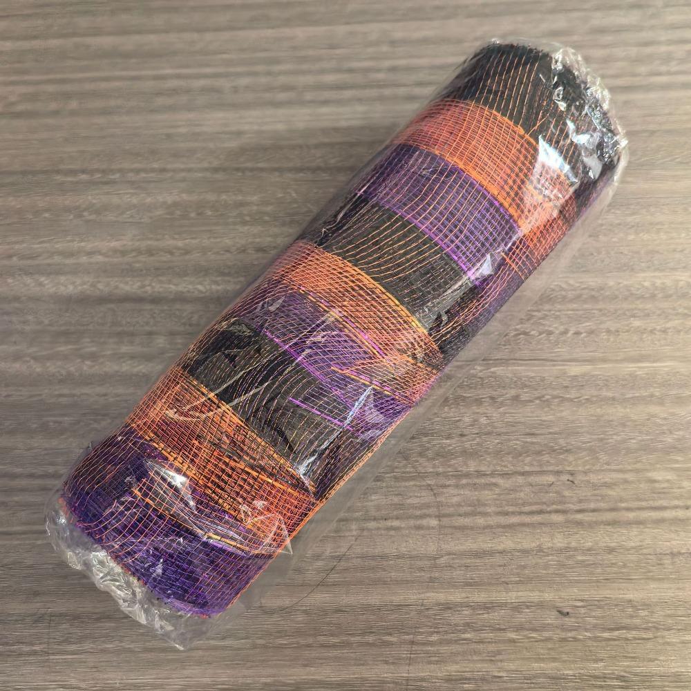 High Quality PP Christmas Decorative Ribbon 18 Colors Handmade Christmas Mesh Roll DIY Decoration Halloween Ribbon Christmas