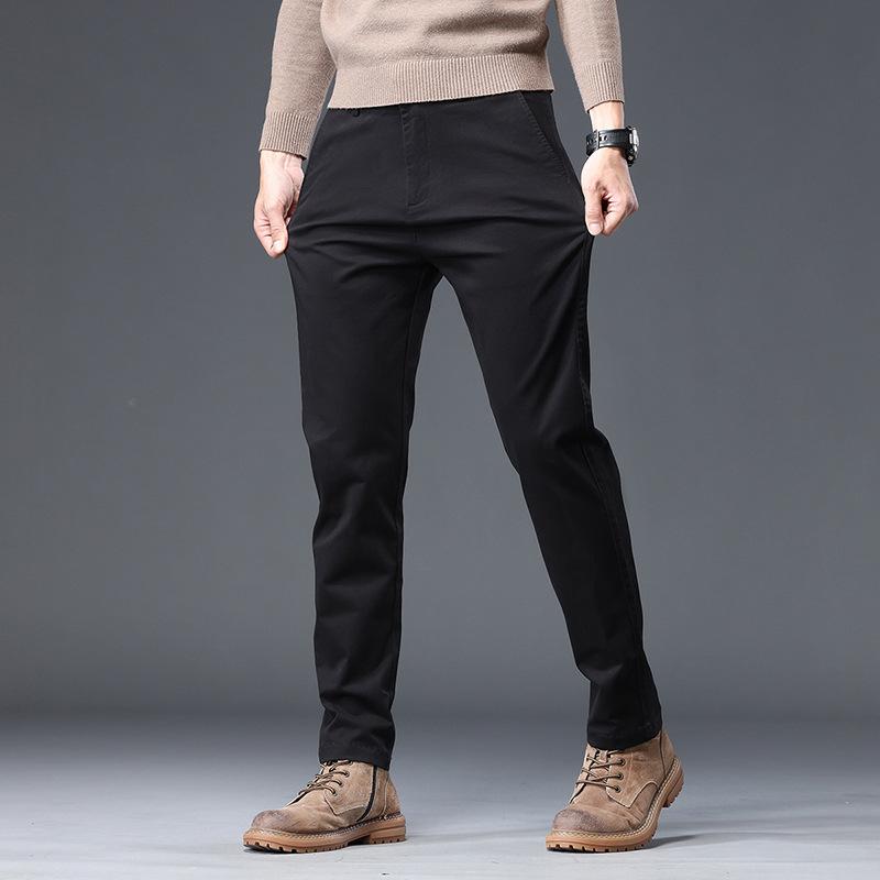 

Новый стиль мужские повседневные брюки деловая формальная одежда прямые стрейч зауженные мужские брюки брюки из чистого хлопка мужские для работы 38