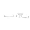 Kawaguchi Giken Internal Oval Residential Indoor Lever 50mm Brown J-Lever, Lock, Base, Handle, Backset, JL-24-3K-Br,