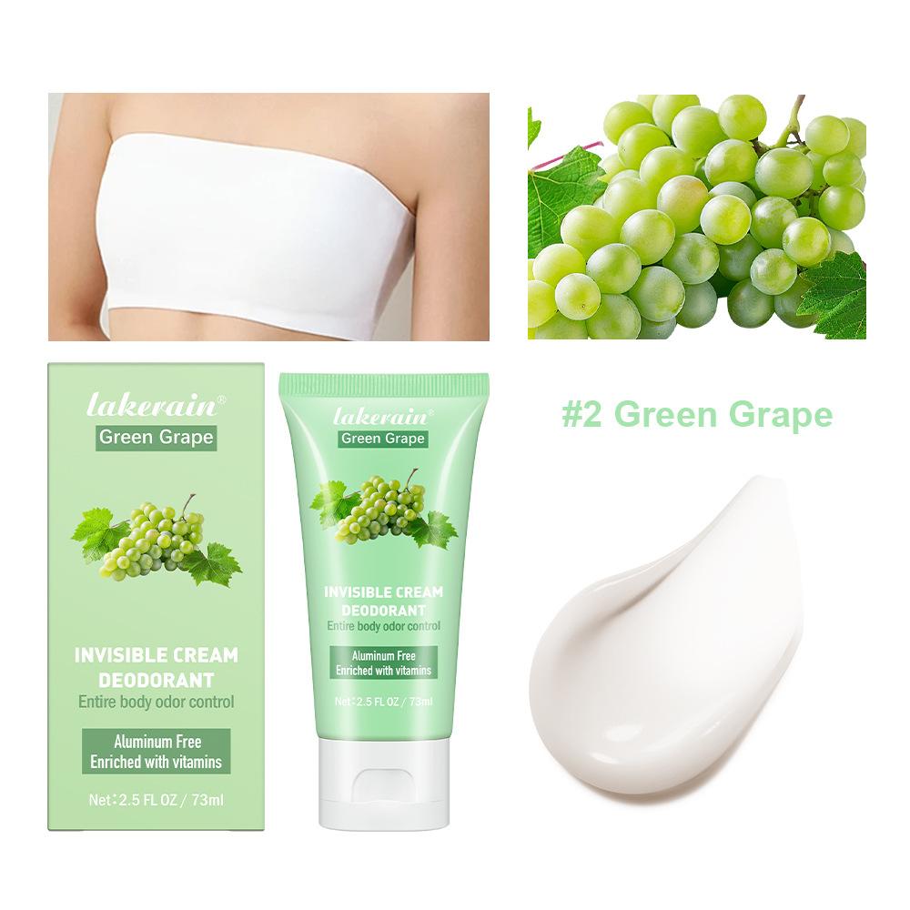 6 Deodorante Crema da Donna con Fragranza Fruttata Colorata Crema Deodorante Invisibile Fragranza a Lunga Durata Idratante e Idratante