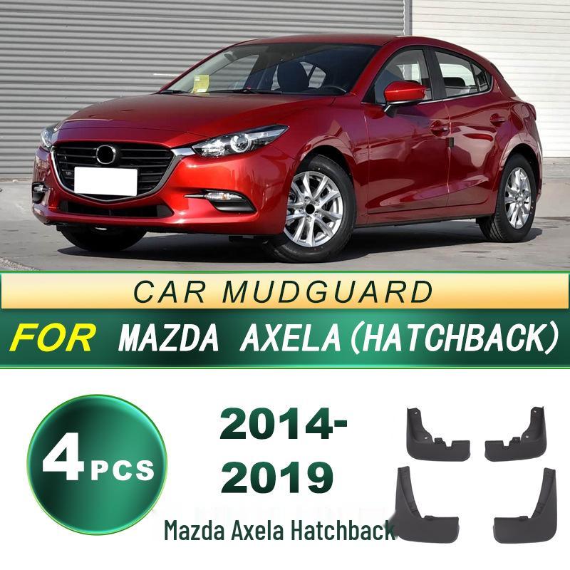 Брызговики для Mazda Axela Хэтчбек (2014-2019 гг.) - Мягкие резиновые брызговики
