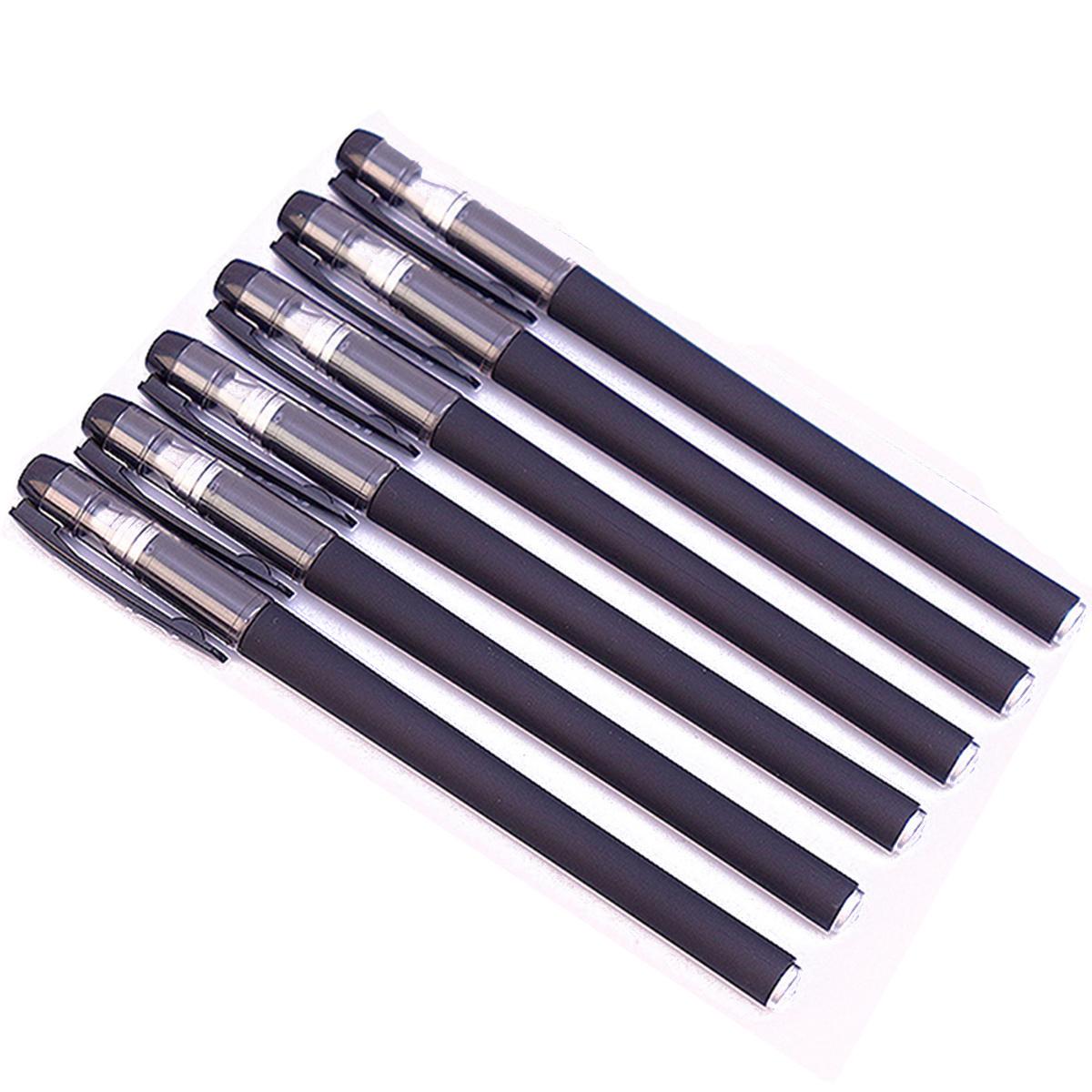 

6 шт. 0,5 мм прозрачная шариковая ручка с жидкими чернилами, студенческие принадлежности red ink