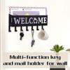 AEE4-Wall Mounted Sweet Home Decorative Key Holder, Key Wall Hook, Key Holder For Front Door