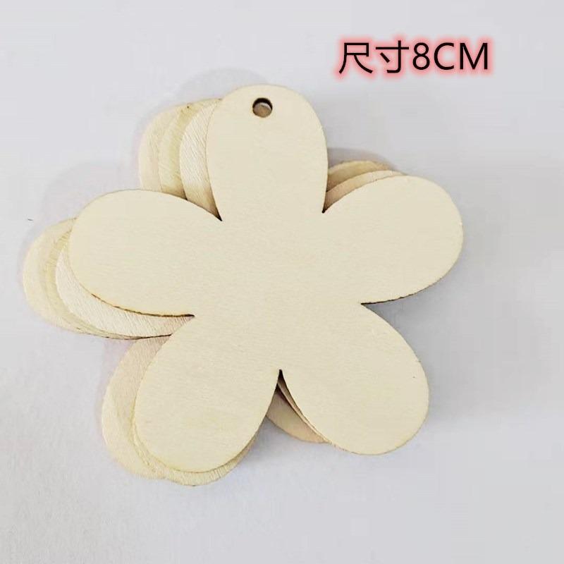 10 Stück Holz-Osterdekorationen zum Bemalen DIY Leere Holzausschnitte Ornament für Ei Hase Kaninchen Schmetterling Blume Frohe Ostern