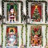 Atmosphäre Anordnung Türdekoration Hintergrund Weihnachtsmann Banner Türrahmen