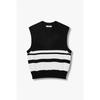 Studio Tomboy Stripe Knit Vest  9106152100ct 