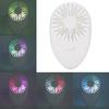 Quiet Operation Portable Handheld Fan, Multi-Functional Design Including Built-In Led Light, Adjustable Speeds, Usb Rechargeable, Compact And