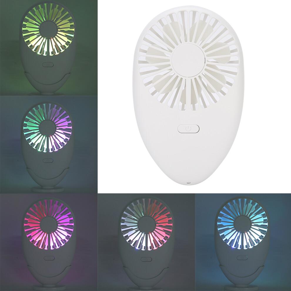 Quiet Operation Portable Handheld Fan, Multi-Functional Design Including Built-In Led Light, Adjustable Speeds, Usb Rechargeable, Compact And