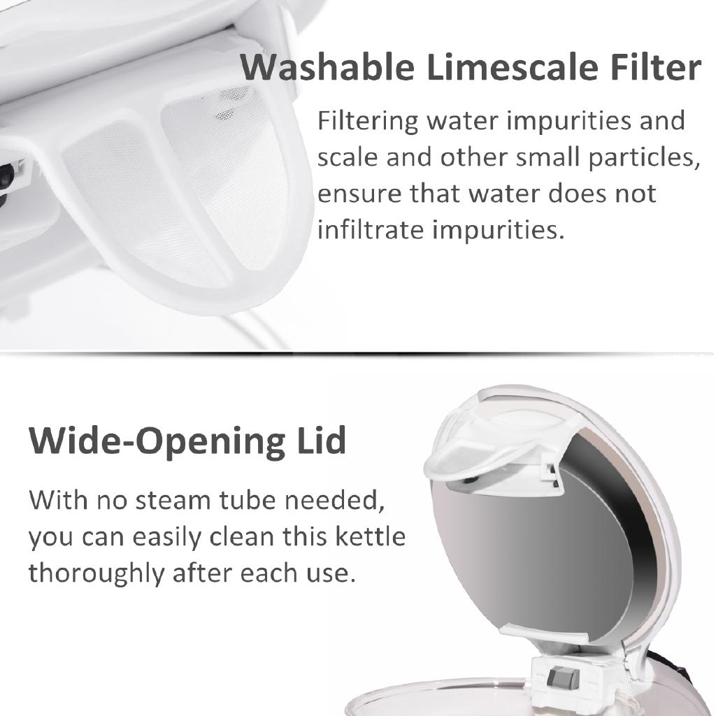 2000w 1.7L LED Illuminated Glass Kettle Electric Rapid Boil Cordless Electric Kettle kitchen kettle Teapot Smart Kettle