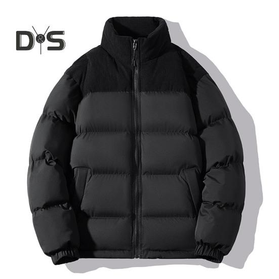 

Мужское хлопковое пальто с воротником-стойкой, длинным рукавом, завязывающимся на шнурок подолом, утолщенное пальто, ветрозащитное, с карманами для термофиксации, застежкой-молнией, верхняя одежда M чёрный