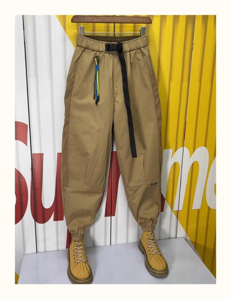 Men's Fashionable Stretch Workwear Pants - Trendy Casual Leggings for Spring and Autumn