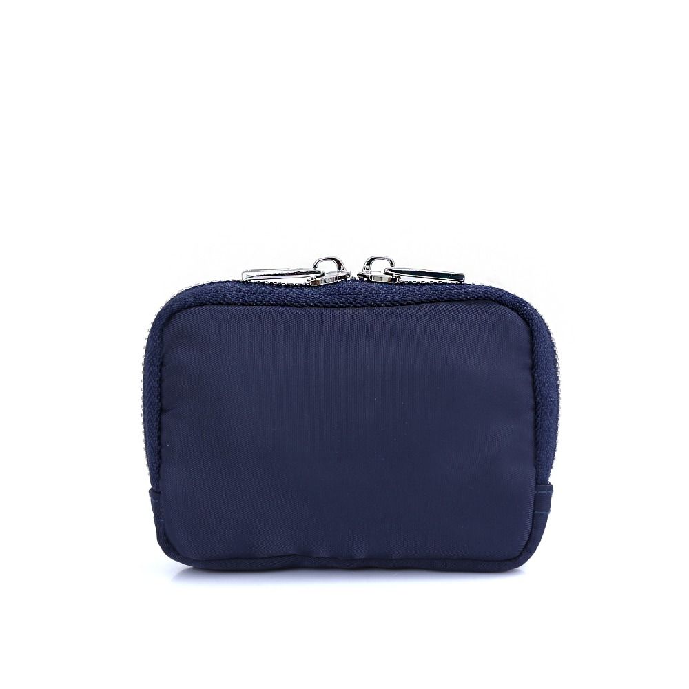 RFID Anti-diefstal Nylon Portemonnee Kaarthouder Mini Oordopjes Opbergtasje Portemonnee voor Mannen Oortelefoon Tas