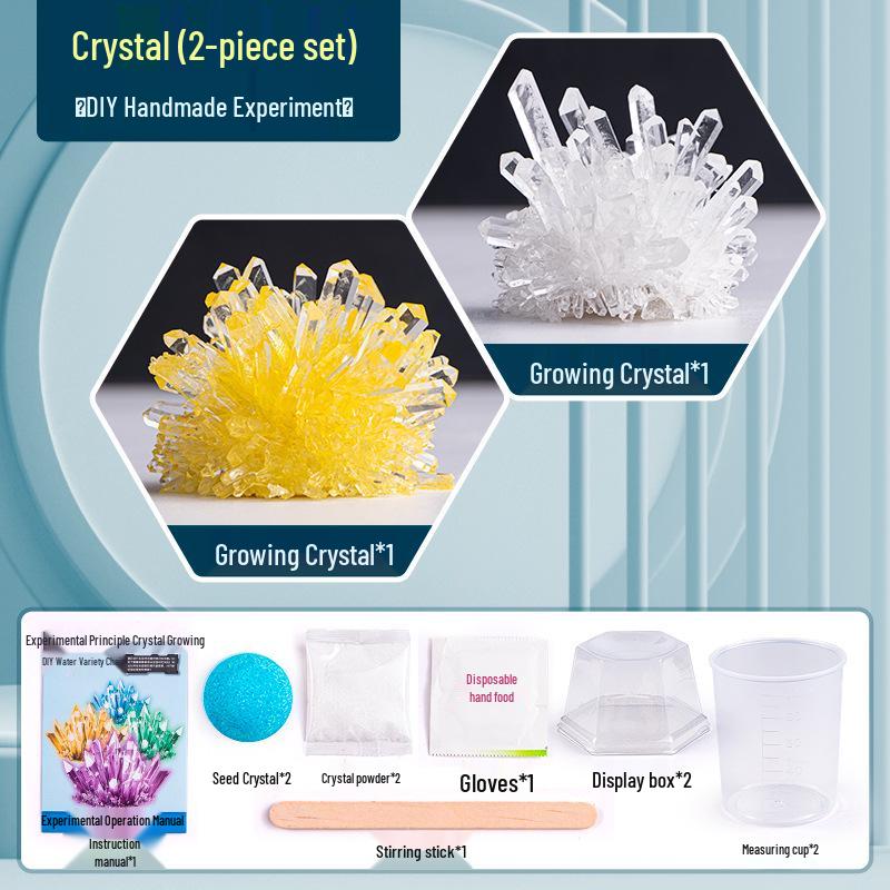 DIY Crystal Planting Science Kit for Primary Students - Educational Experiment Toy