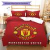 Man Utd Bedding Quilt Set Quilt Cover Pillowcase Home Decoration Birthday Gift (1 * duvet cover + 2 * pillowcase, without core)