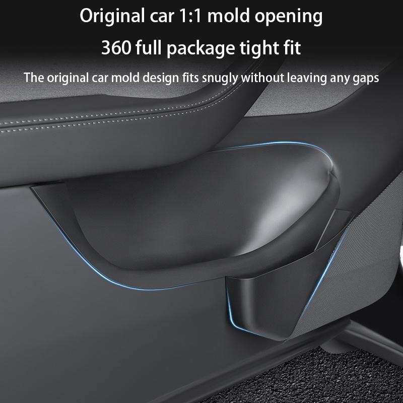 Car Door Side Storage Box For Tesla Model Y Juniper 2025 Full-Cover Front And Rear Door Tray Organizer Car Interior Accessories