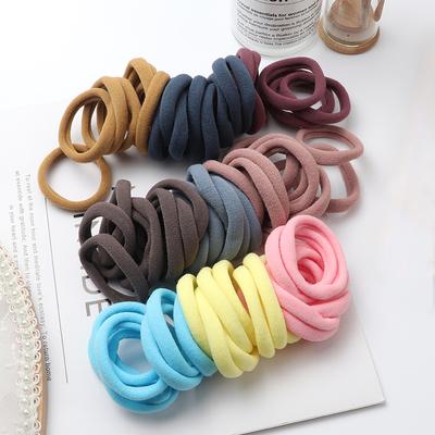 50 stücke Mädchen Einfarbig Große Gummiband Pferdeschwanz Halter Gum Kopfbedeckungen Elastische Haarbänder Koreanische Mädchen Haar Zubehör Ornamente