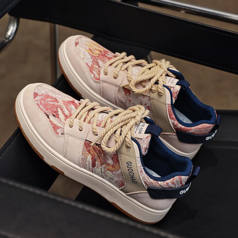 Nové Pánské Klasické Módní Nízké Tenisky na Skateboarding s Tlustou Podrážkou Pohodlné Měkké Podrážky Basketbalové Tenisky