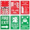Fire Safety Metal Sign Flammable Warning Emergency Exit Escape Alarm Extinguisher Instruction Signage Assembly Hose Reel Plaque